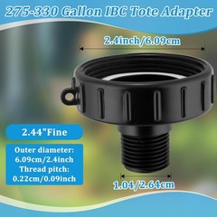 250 Gallon IBC Water tote Hose Adapter, Food Grade IBC Drain Adapter,Water Ho…