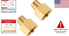 High-Quality 3/8″ Female to 1/4″ Male NPT Brass Reducers, Corrosion Resistant
