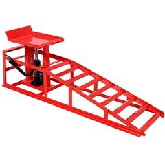 2Pc Auto Car Truck Service Ramps Lifts Garage Car Lift Hydraulic Ramps 5 Ton Red