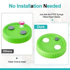 Mushroom Jar Liquid Culture Lid Wide Mouth Rejular Mouth Food Grade Plastic G…