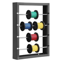 Wire Spool Rack 4 Adjustable Rods Spool Holder Wall Mounted 150 lbs Capacity
