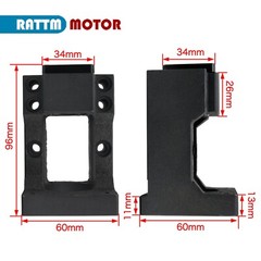 Nema23/34 Stepper Motor Ballscrew Integrated Fixing Bracket Mount for BK12 BK15
