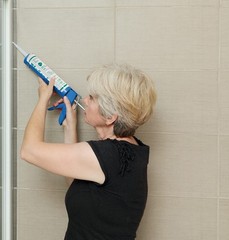 Waterproof Silicone Sealant Caulk for Kitchen & Bath, Low Odor, 10.1 oz, Pack of