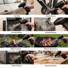 Electric Air Duster, 200,000 RPM 8000mAh Rechargeable Compressed Air Alternat…