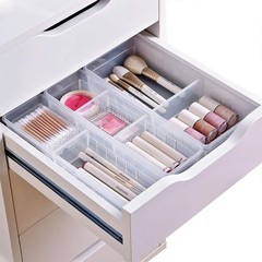 Desk Drawer Organizer Tray Set of 4 (2 Large + 2 Small) 10.24 Inch – Adjustable