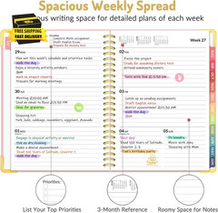 Academic Planner 2026-2027, Hardcover Calendar Planner Weekly & Monthly, July 20