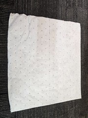 (QTY 100) TaskBrand OS-MAB-P 15-In x 18-In White Oil Sorbent Pad Polypropylene