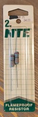 Two (2) NTE 2W 1.0k ohm 2% Flameproof Resistor NOS FAST FREE SHIPPING