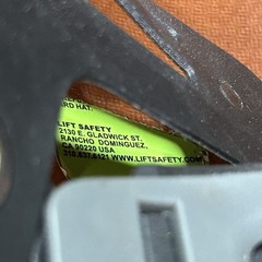 LIFT Brown Hard Hat with Ratchet Suspension Industrial Safety Helmet