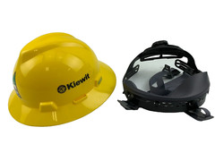 MSA V-Gard Slotted Full Brim Hard Hat w/ Fas-Trac III Suspension – Yellow