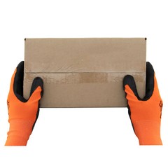 Tool Essentials Latex Coated Palm Knitted Work Gloves with Elastic Cuff Pairs