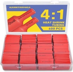 41 Heat Shrink Tubing Kit 600PCS 1.75 Length 7 Sizes 3/32 to 3/4 Total 87.5Ft