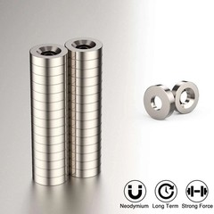 10/20/50X Strong Countersunk Ring Magnets 25 x 5mm Hole 5mm Rare Earth Neodymium