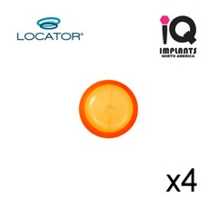 Zest Locator Genuine Original Male Caps Extended Range, Orange 2.0 lbs (4 pack)