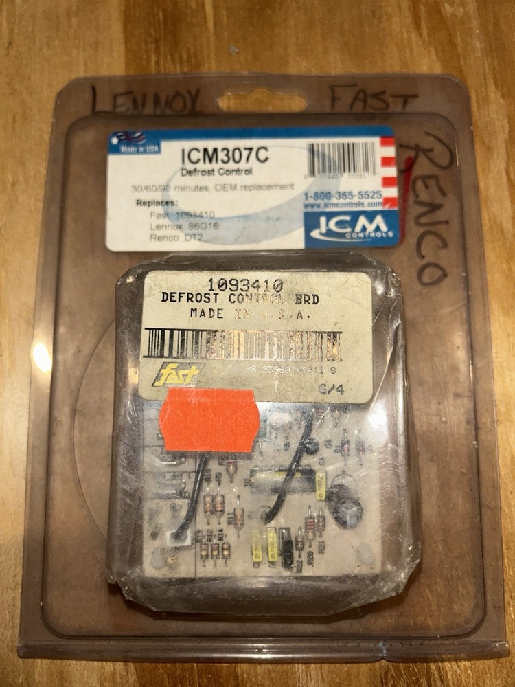 ICM307C Defrost Control Board Lennox 86G16 Ranco DT2