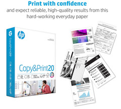 HP Copy & Print Paper A4/Letter 500 Sheets 20lb 92 Bright Printer Paper