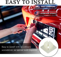 100 PCS License Plate Screw Inserts Nylon Inserts for Front 100 Nut Clip Screws