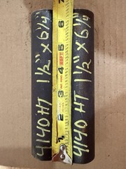 4140 Hot Rolled Steel Bar Round Stock Heat Treated 1 1/2” OD x ~ 6 1/4” Lot of 2