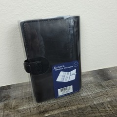 Filofax Nappa Personal Organizer Black Deluxe Nappa Leather 2016 Inserts NEW