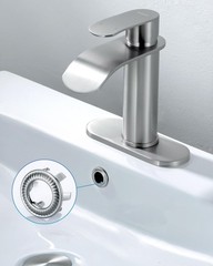 2 Pack Sink Overflow Ring, WOWOW Brass Trim Brushed Nickel
