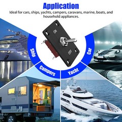 2set Toggle SWITCH ON/OFF Heavy Duty 15A 250V SPST 2Terminal Car Boat Waterproof