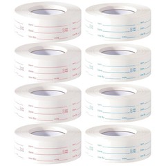 Blue & Red Food Labels Set – 4000 Pieces Removable Stickers