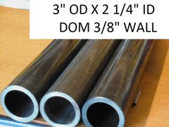 E0222 DOM ROUND STEEL TUBE 3.000 OD X 2.250 ID (.375 WALL) 24″ LONG