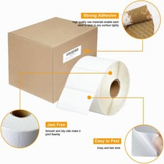 2″ x 1″ Direct Thermal Labels Barcode Adhesive Sticker for Rollo&Zebra 1300/Roll