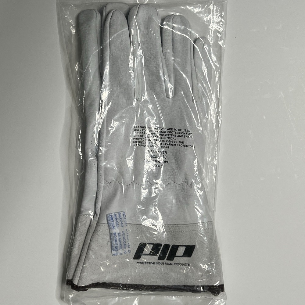 PIP Protective Industrial Products Leather Protector Wear Over Rubber Glove Sz10