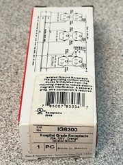NEW Pass & Seymour Legrand IG8300 Hospital Grade Duplex Receptacle 20A Orange