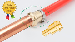 12 Pack 1/2″ Press Pro Press X 1/2″ PEX Adapter Crimp Fittings Brass Coupling Co