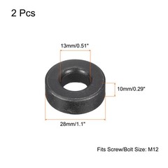 M12 Carbon Steel Flat Washer 2pcs 13x28x10mm Grade 8.8 Alloy Steel Fasteners