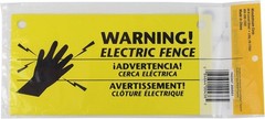 3-Pack Electric Fence Warning Signs – English, Spanish, French – High Visibility