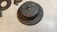 Used Marvel 8 Bandsaw Lower Wheel Assembly and Parts 8-1205 for 3/4″ Blade
