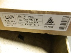 CGW Abrasives AO Cut-Off Wheel Type 1, 14 Dia, 5/32 Thick, 1 H Qty 10 35600