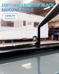 Black Silicone Caulk & Sealant 100% Waterproof Silicone Caulking Silicone