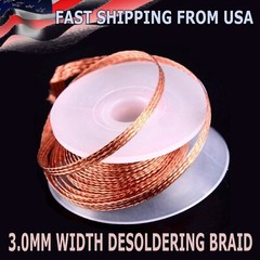 New 3mm 1.5M Desoldering Braid FAST SHIPPING Solder Remover Wick Wire Repair