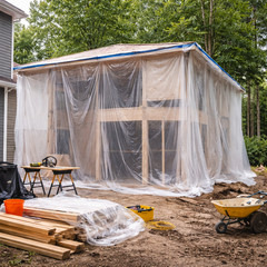 .31 Mil Clear 9′ x 400′ Painter’s Plastic Poly Sheeting