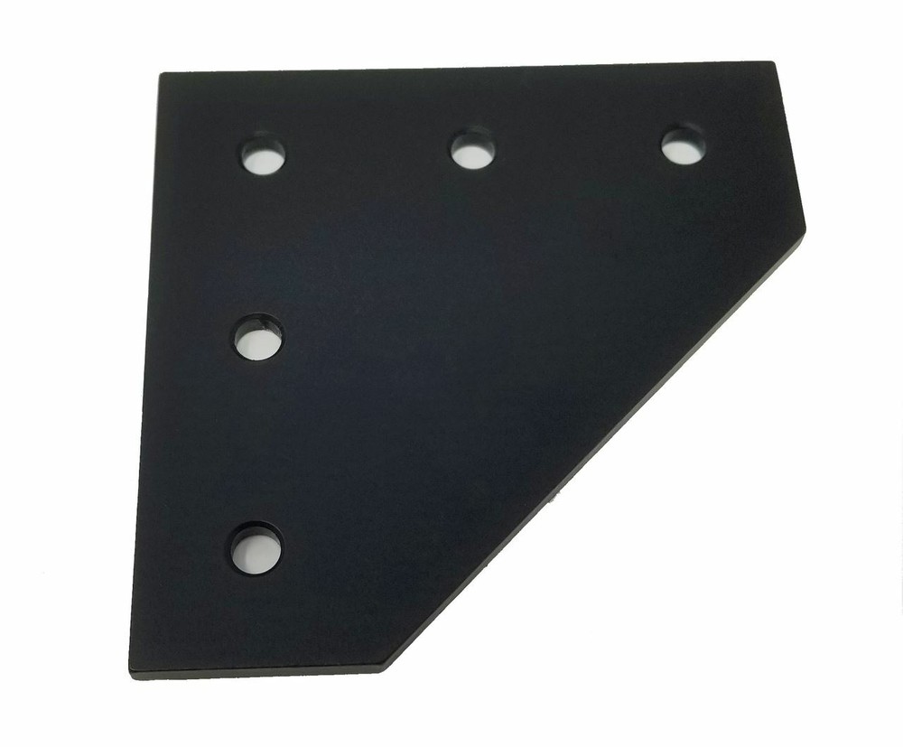 Black 90° Plate Bracket for 3030 Extrusion