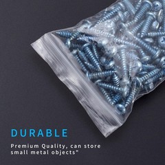 300 PCS Clear Resealable Mini Plastic Bags Assorted Jewelry Storage Bags
