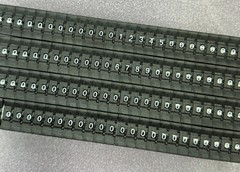 THUMBWHEEL SWITCH, single section, 10 position, BCD mounting
