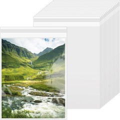200 Pack 8.5 x 11 Inch Crystal Clear Sleeves Storage Bags, Letter Size Self S…
