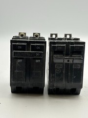 GE RT-660, 20 & 25 Amp, 2-Pole Units, Type THQB Circuit Breaker BUNDLE of 4
