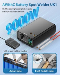 AWithZ 10000mAh Battery Spot Welder 100 Gears Knob Adjustable for 18650 DIY