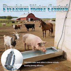 Automatic Livestock Water Trough 12 Gal/ 48 Quart Livestock Animal Stainless Ste