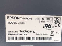 Lot of 2 Epson TM-U220B M188B Ethernet Dot Matrix POS Receipt Printer