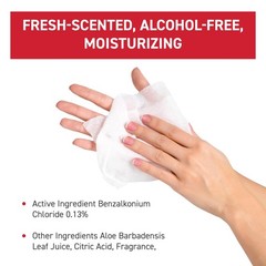WipeEssentials Hand Sanitizer Wipes for 30 Count (Pack of 12), Red