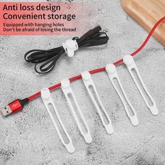 25 Pcs Silicone Cable 10.5*1.2*0.8 cm/4.13*0.47*0.3 inch, A-25pcs 5 Colors