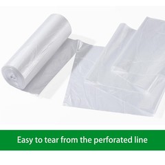 TYPLASTICS 20-30 Gallon Clear Trash Bags 30″ x 50 Count (Pack of 10),