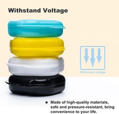 Retainer Case with Vent Holes, 4 Pcs Denture Cases, Durable & Similar Mouth G…